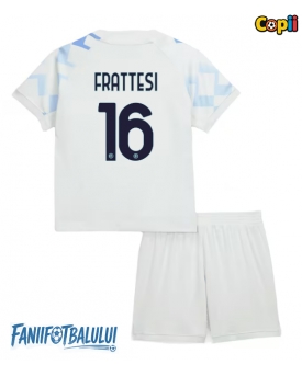 Inter Milan Davide Frattesi #16 Echipament de Fotbal Replică 2025-26 Copii Deplasare (+ Șorturi)
